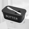Butter Käse Aufbewahrungsbox Butter Schneidebox mit Deckel und Messer Arbeitsplatte Butterdose für Kühlschrank Küche