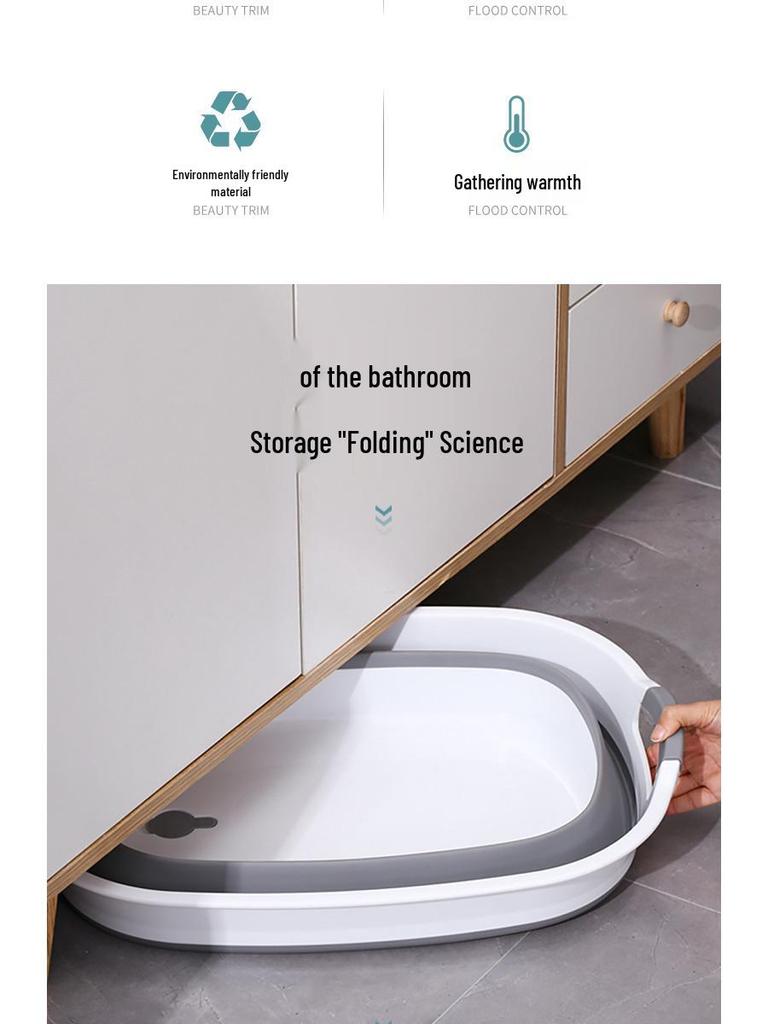 Premium Foldable Baby Bathtub: For 0-3 Year Olds, Sit or Lie, Rectangular Design