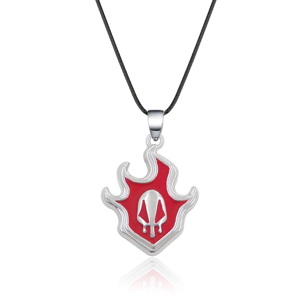 Anime BLEACH Kurosaki Ichigo False Mask Cosplay Necklace Keychain Grimmjow Necklace Cosplay Accessories Man Woman Jewelry Gifts