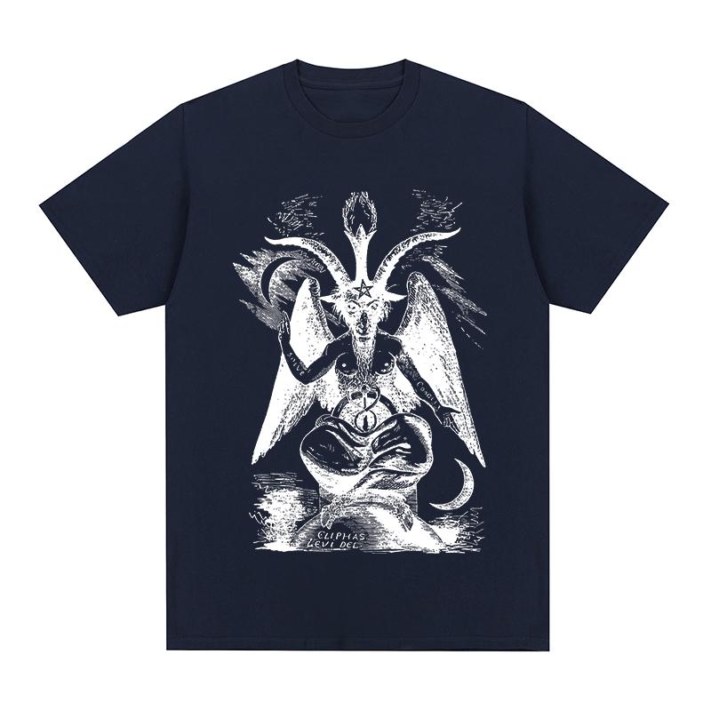 baphomet behemoth Vintage tshirt Satanic Devil Cool Breathable Graphic Cotton Unisex T shirt New TEE TSHIRT Womens tops