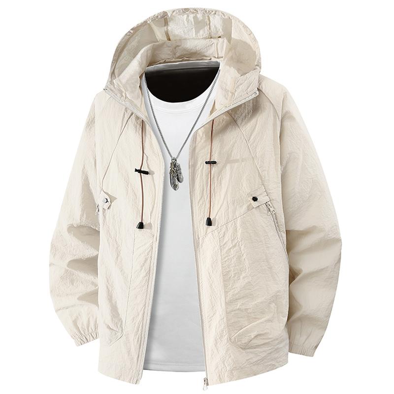 Sommer Wasserdichte Wanderjacken Herren Angeln Radfahren Mit Kapuze Fitnessstudio Sport Laufen Jacke Outdoor Sonnenschutzkleidung Herren