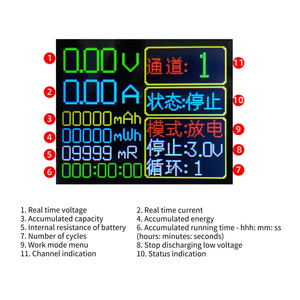 Accurate 18650 Battery Resistance Tester Battery Health Tester Battery Capacity Test Evaluate Battery Health with Ease