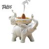 Exquisite Handcrafted Gift for Men Women Elephant Incense Burner, Resin Backflow Holder, Waterfall Halloween Party Table Centerpiece Burner