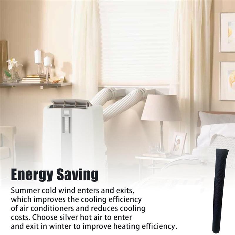 Insulated Portable AC Hose Cover Enhanced AC Hose Sleeve With Air Cloth Plate And Outlet Pipe Tube