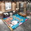 Bear Panda Night Custom Name Carpet Rug For Living Room Bedroom Home Sofa Decoration Kids Play Nonslip Floor Mat