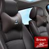 Car Seat Neck Pillow Headrest Rest Cushion Leather Accessories For BMW 1 3 5 7 Series X1 X3 X5 F10 F15 F16 F20 M3 M4 E34 sticker ulcr72