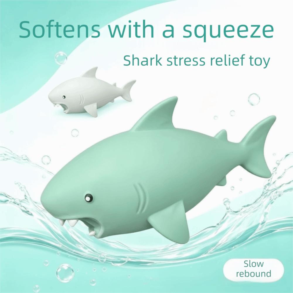Slow Rebound Shark Fidget Toy Slow Rising Giant Shark Sensory Toy Home Decoration