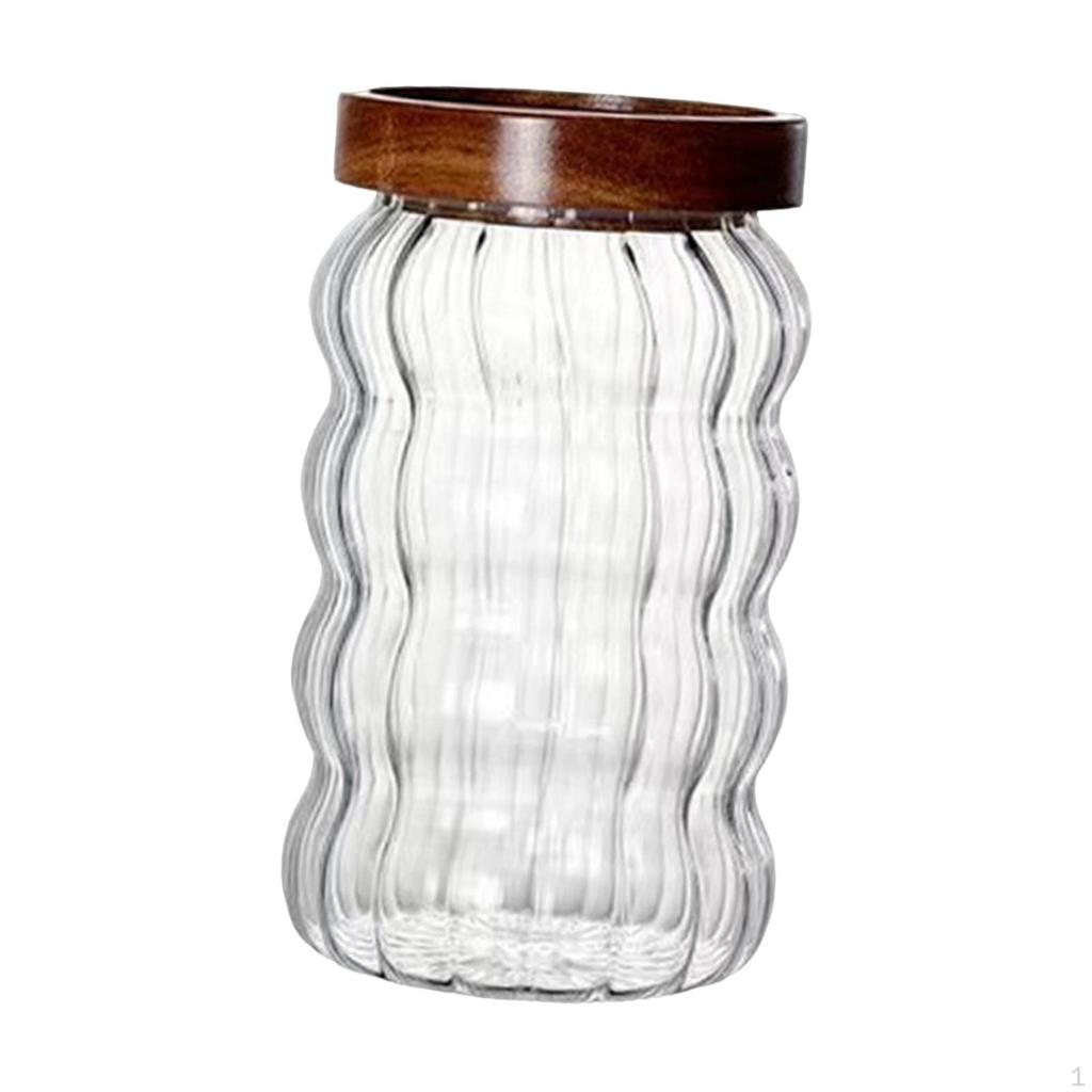 Elegant Glass Food Storage Container Set for Pantry Organization