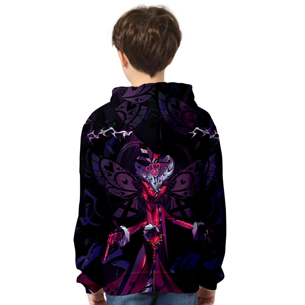 Hanoră cu hanoră cu imprimeu anime Hazbin Hotel Hip Hop pentru bărbați, haine de stradă, bărbați, femei, hanorac, unisex, la modă