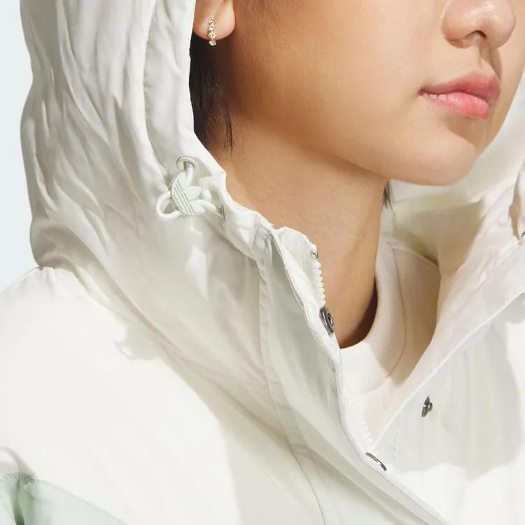Adidas Originals Trefoil Down Jacket Women's Jade White (Unisex) Down Jackets IU4783
