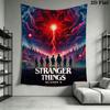 Stranger Things D Wall Hanging Printed Fabric Blanket Decorative Tapestries for Bedroom Living Room Home Decor
