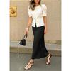 New Summer Women's Clothing, Versatile Short-sleeved Shirts for Commuting, Elegant Cardigan Tops