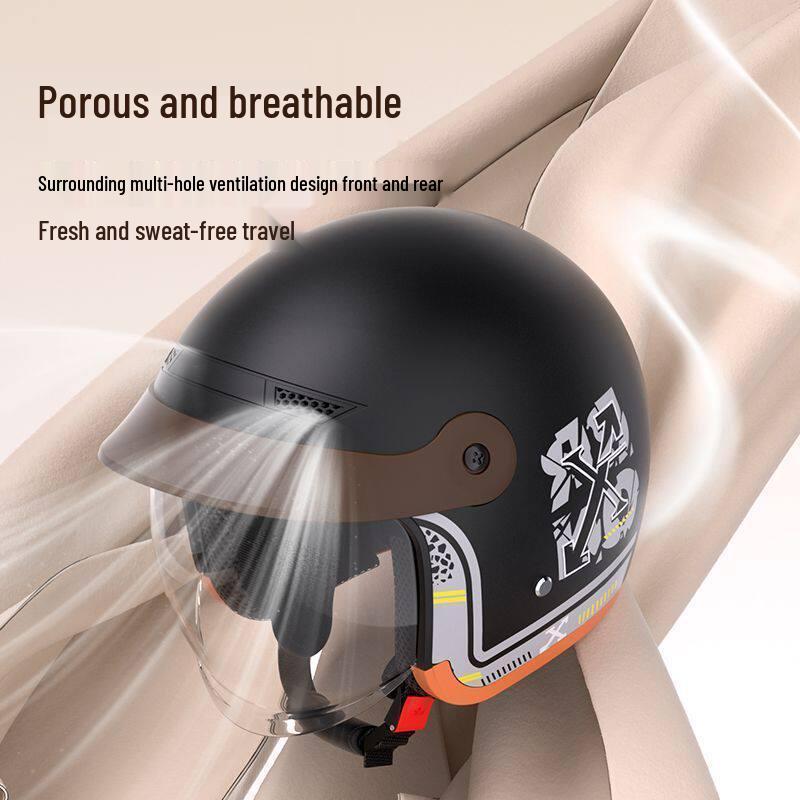 Certified 3C Electric Vehicle Helmet with Winter Ear Protection and Hidden Visor