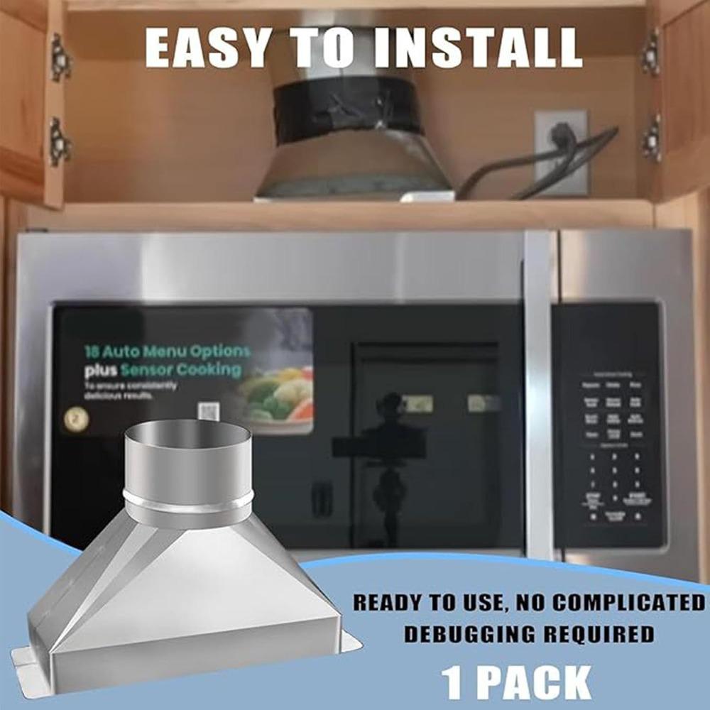 Easy Installation Duct Transition Silver Exhaust Duct Fitting Exhaust Ventilation