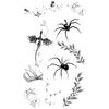 Y2K Sexy Butterfly English Cross Finger Waist Belly Tattoo Sticker Holiday Party Decoration Sticker