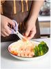 Ceramic Baby Food Scissors: Portable, Household Kitchen Tool for Cutting Vegetables, Meat, and Noodles.