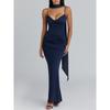 European & American Women's Spaghetti Strap Backless Bodycon Evening Gown - Sexy & Elegant Long Dress