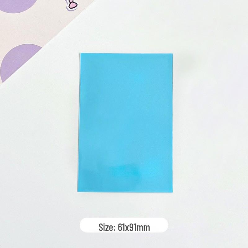 Transparent Two-Layer Macaron Color Card Holder for Photos and Small Cards