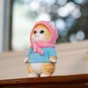 Figure Cat Figurine Interior Gardening Ornament Resin Knit Hat Birthday Present Gift Perfect Present cb014a [Devalier] Women's [Genuine Product]