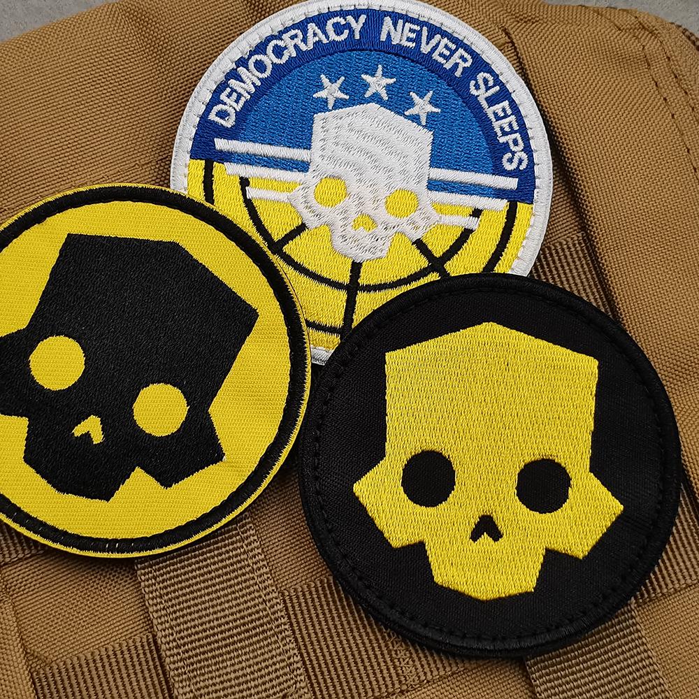 HELL DIVERS 2 Gestickter Taucher Klettverschluss Patch Abzeichen