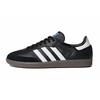 Adidas Originals SAMBA OG Slip Resistant Slip Resistant Low Top Skateboard Shoes Unisex Black Yellow B75807(Team191-)