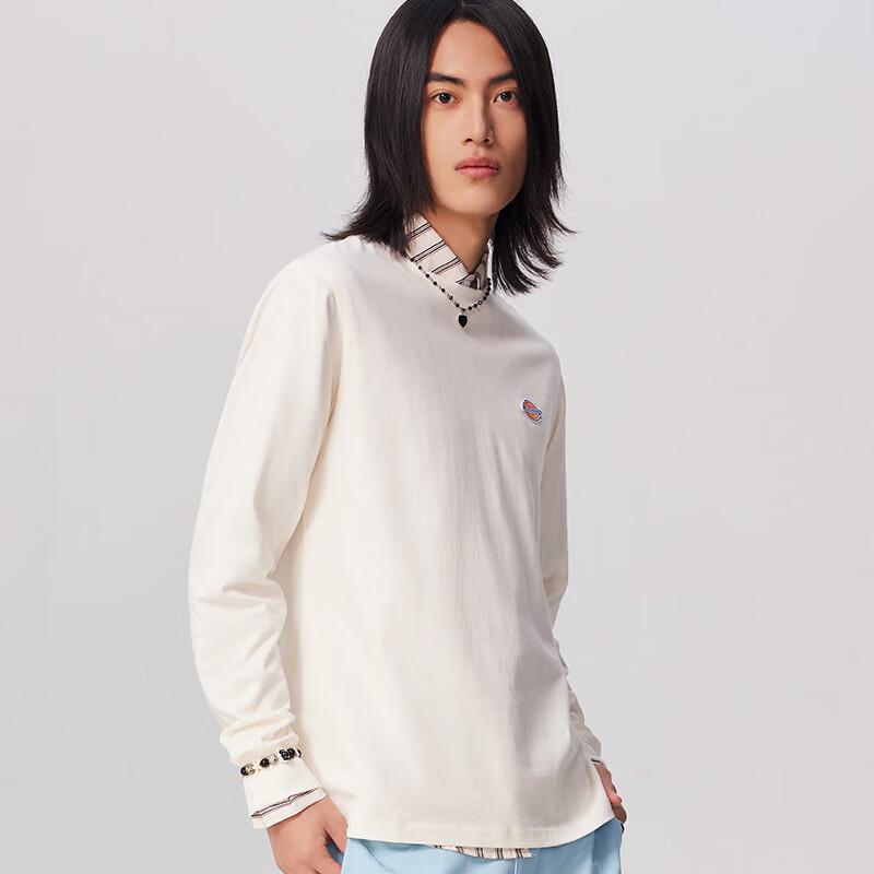 

Dickies Unisex Solid Color Pullover Sweatshirt with Small Logo M