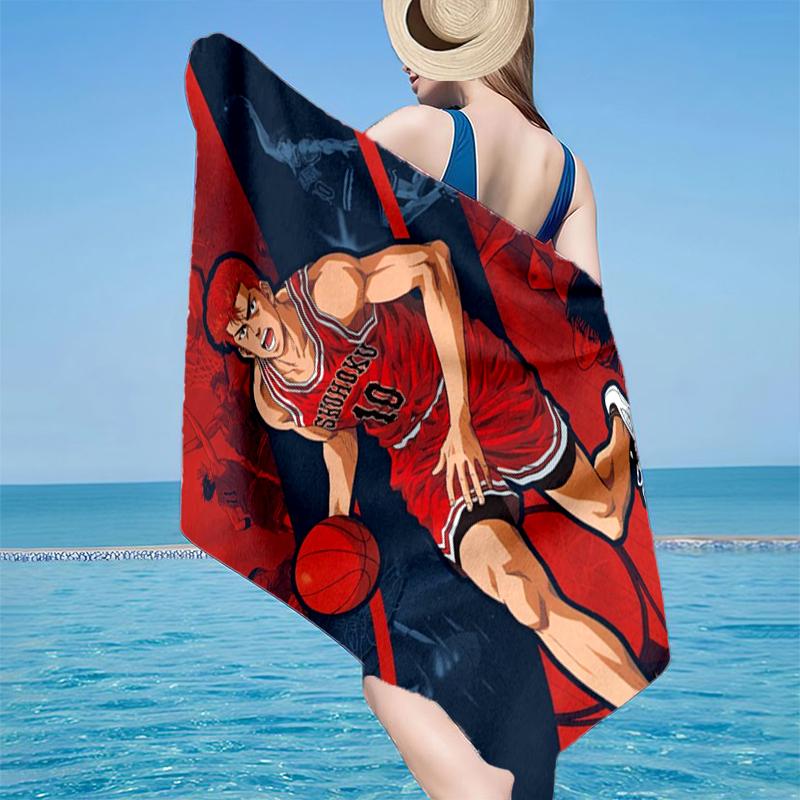 Slam Basketball Heroes Beach Towel, Super Soft Microfiber, Gift for Her/Him, Birthday, for Pool, Beach, Travel, Home Decor Fan gifts