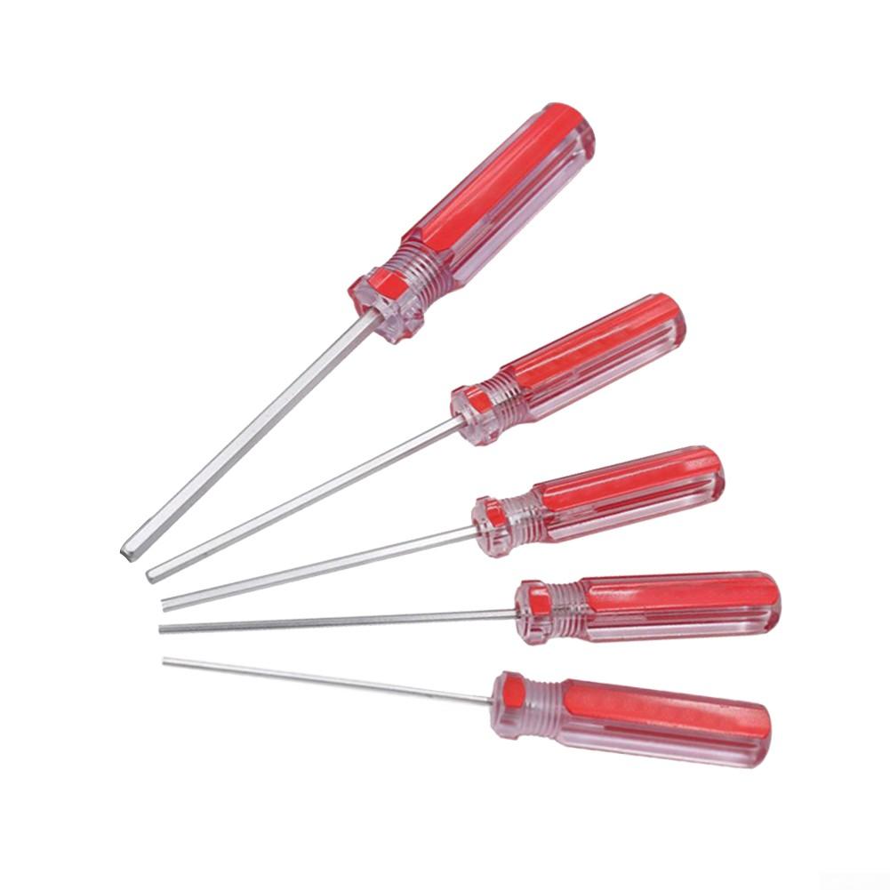 Sechskant-Schraubendreher, 5 Stück/Set, flacher Kopf, Sechskant, magnetisch
