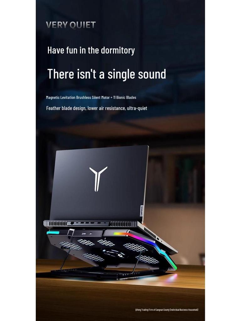 Premium Dual-System Gaming Laptop Cooler with Semiconductor Fan