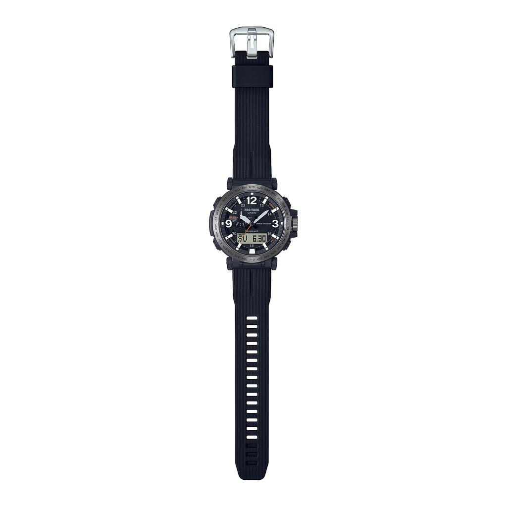 Casio Pro Trek Men's Stainless Steel 100M Water Resistant Analog Alarm Quartz Watch PRW-6611Y-1