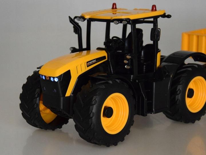 Jcb Traktor Z Przyczepą Sterowany Na Pilota Kipruje Double E 1:16 Rc0670