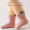 Breathable Mid-Calf Baby Socks: Cute, Loose Cuff, Pure Cotton for Boys and Girls