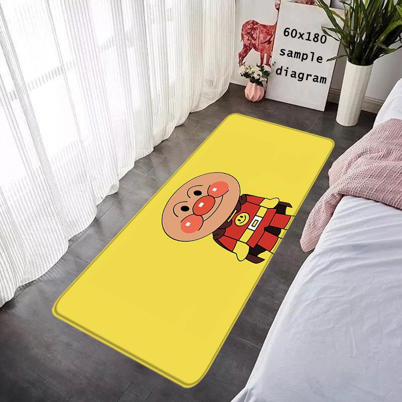 Foot Rug Welcome Floor Mat for Entryway Anpanman Cartoon Bathroom Hallway Carpet Kitchen Water Absorbed Rugs Fluffy Home Decor