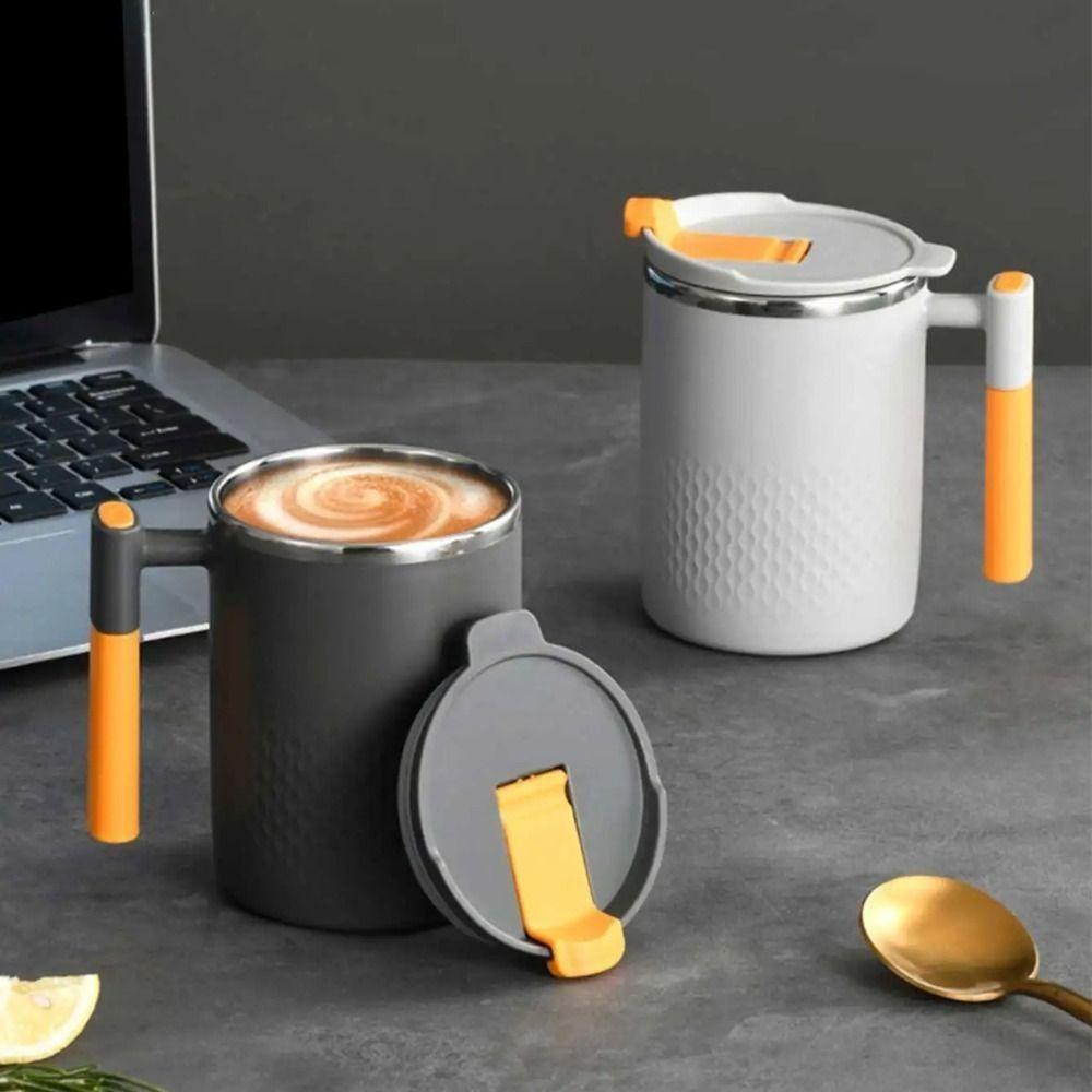 

450ML Coffee Mug 304 Stainless Steel Milk Mug Drinkware Insulated Water Cups Tea серый