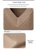 Gilet Cardigan Senza Maniche in Maglia Casual da Uomo con Scollo a V