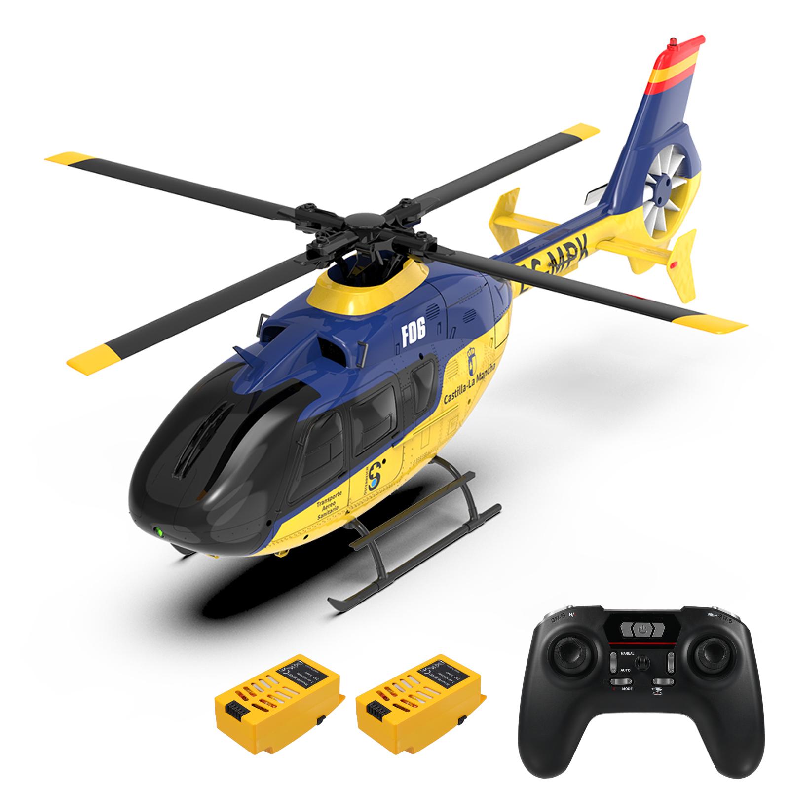 

Remote Control Helicopter with Brushless Motors, Altitude Hold, Gyro, Optical Flow Positioning Function and LED Lights, 2xBattery