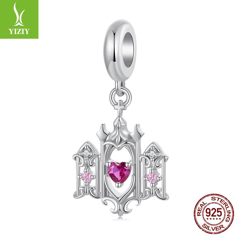 925 Sterling Silver Shining Heart Beads, Love Tree Of Life Diy Bracelet Accessories Valentine'S Day Series
