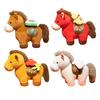 Horse Plush Doll New Year Decoration Soft Lucky Horse Mascot Desk Car Decor for Spring Festival