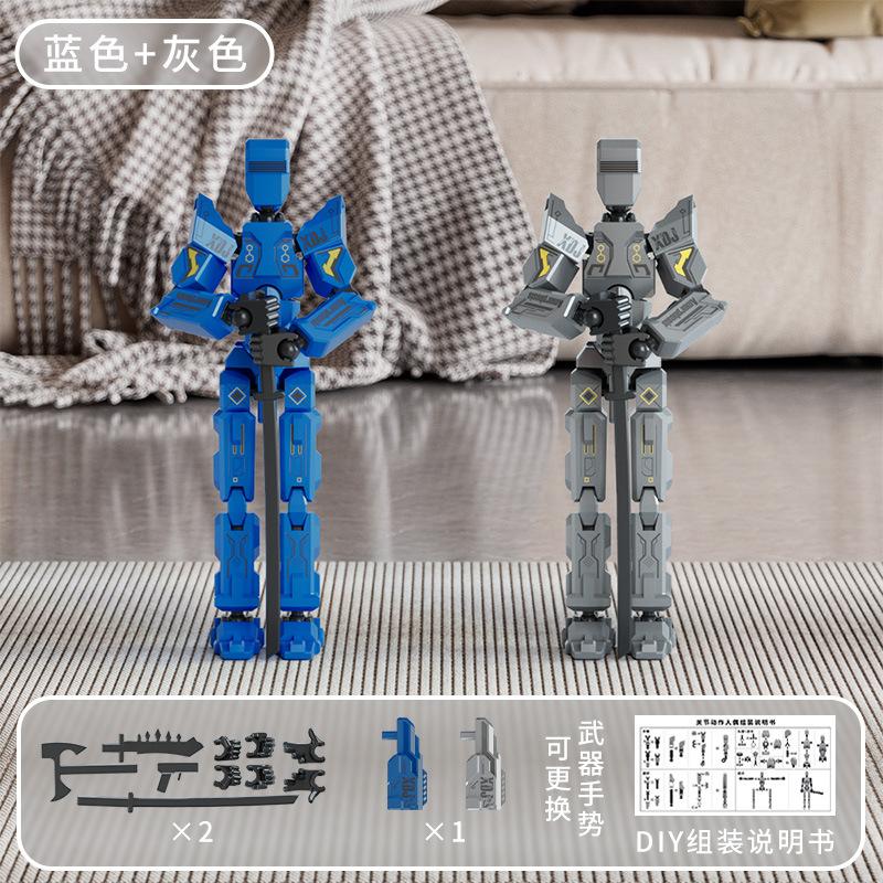 3D Printed Multi-Jointed Movable Lucky 13 Action Figures Full Body Assembly Completed Action Figure Dummy Toys Birthday Gifts