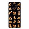 Black Silicone Case For Tecno Camon 30 Premier Pro Case Cartoon Cat Soft Back Cover Case For Tecno Camon 30 S 30S Pro Phone Case