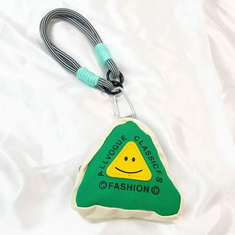 Trendy Colorful Soft Small Backpack with Coin Purse, Hand Strap & Contrasting Color Lanyard Pendant