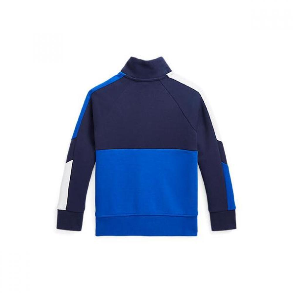 Polo Kids Colorblock Double Knit Track Jacket cwpoKnit8020702410