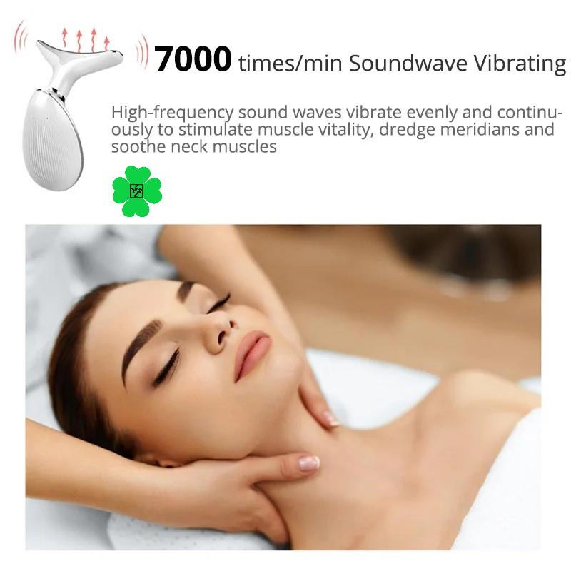 Cross-Border Vibration Neck Massager: Anti-Wrinkle, Lifting & Light Therapy Device