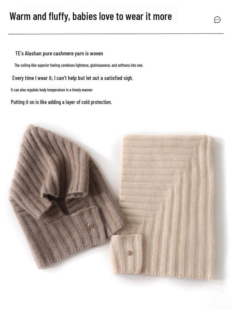 2025 Autumn/Winter Unisex Cashmere Wool Hat for All Ages - Warm, Casual Head Covering