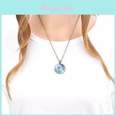 Elegant Ariel Little Mermaid Pendant Necklace For Girls And Women Cartoon Princess Style