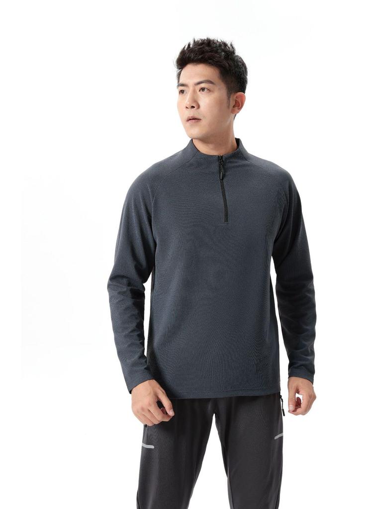 Lulu Men's Lightweight Long Sleeve Breathable Top for Spring/Autumn - Ideal for Running, Hiking, Casual Sports & Outdoor Training