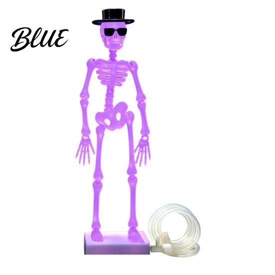 Interactive Skeleton Aquarium Decor Dancing Bubbler with Adjustable Air Flow Underwater 3D Printed Creative Fish Tank Ornaments Powered Moving Skull