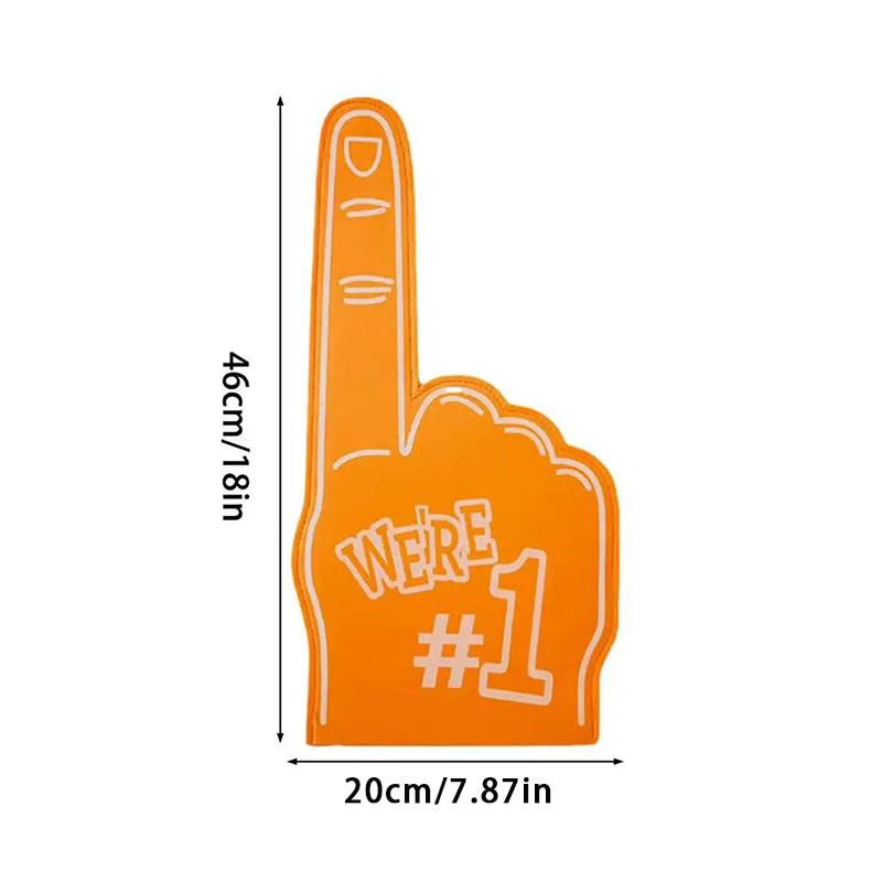 

Универсальные большие пенопластовые пальцы для черлидинга, реквизит для рук, спортивных мероприятий, вечеринок, реквизит для пальцев из пенопласта № 1 оранжевый