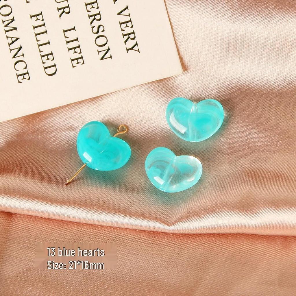 Dreamy Resin Star Heart Beads for DIY Jewelry Making