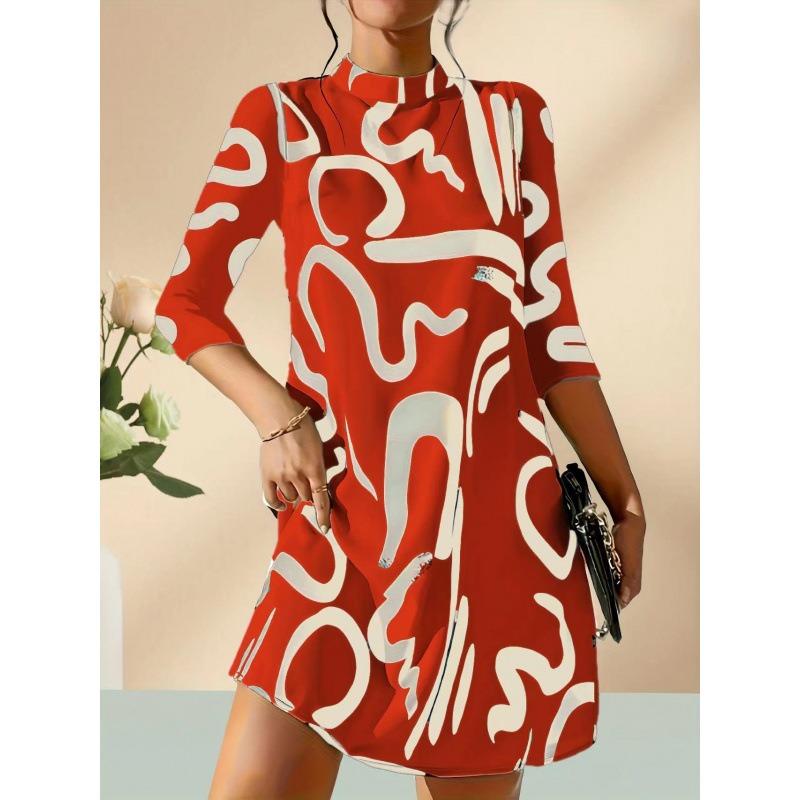BITCED Women s Fashion Summer Spring 1/2 Sleeves Sleeve  Casual Dresses S